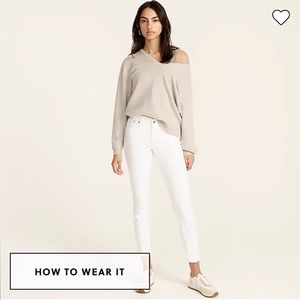 Jcrew toothpick Jean in white- size 31